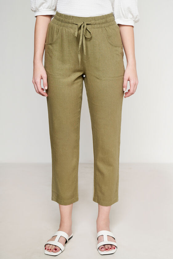 Linen Trouser, Olive, image 1