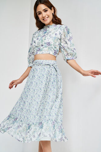 Multi Color Floral Flared Set, Multi Color, image 1
