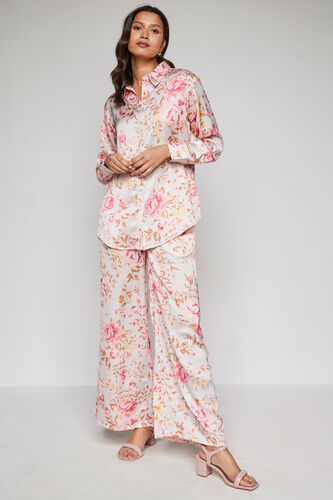 Pink and White Floral Curved Set-2, Pink, image 1