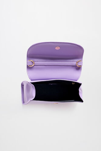 Purple Polyurethane Ladies Purse L, , image 5
