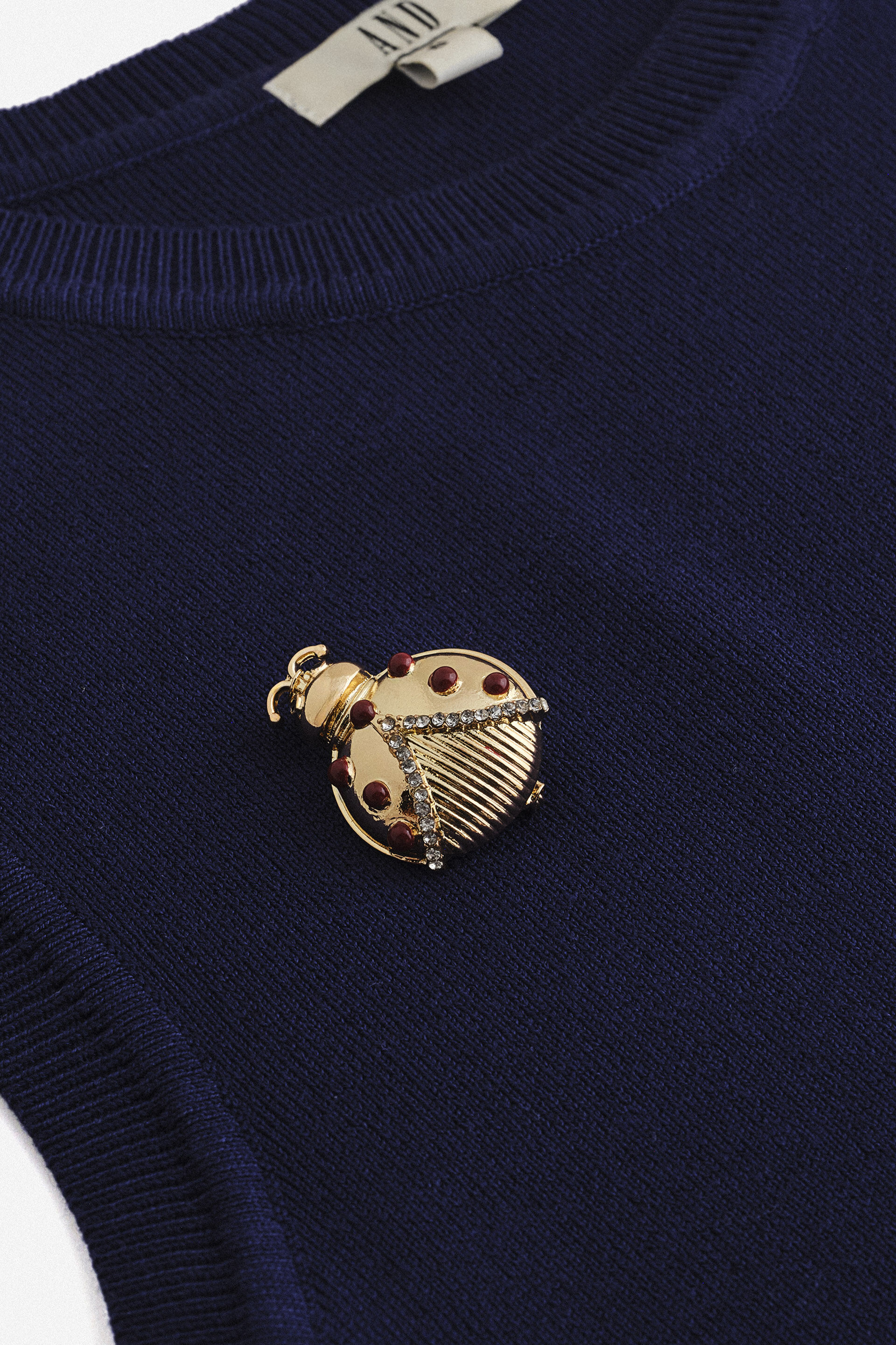 Gold Beetle Brooch, , image 2