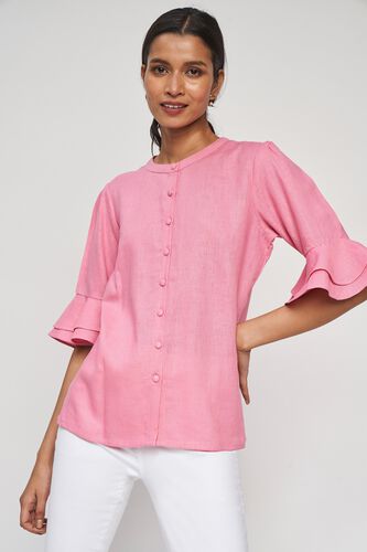 1 - Rose Wood Solid A-Line Top, image 1