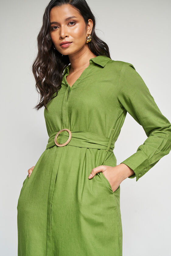 Modern Muse shirt dress, Green, image 6
