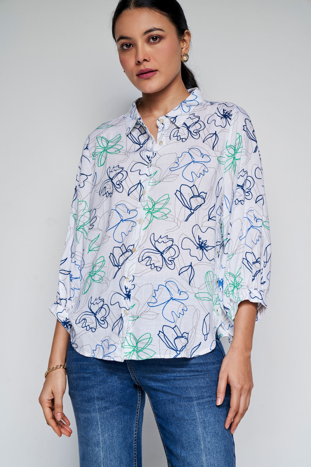 Botanical Play Top, Beige, image 3