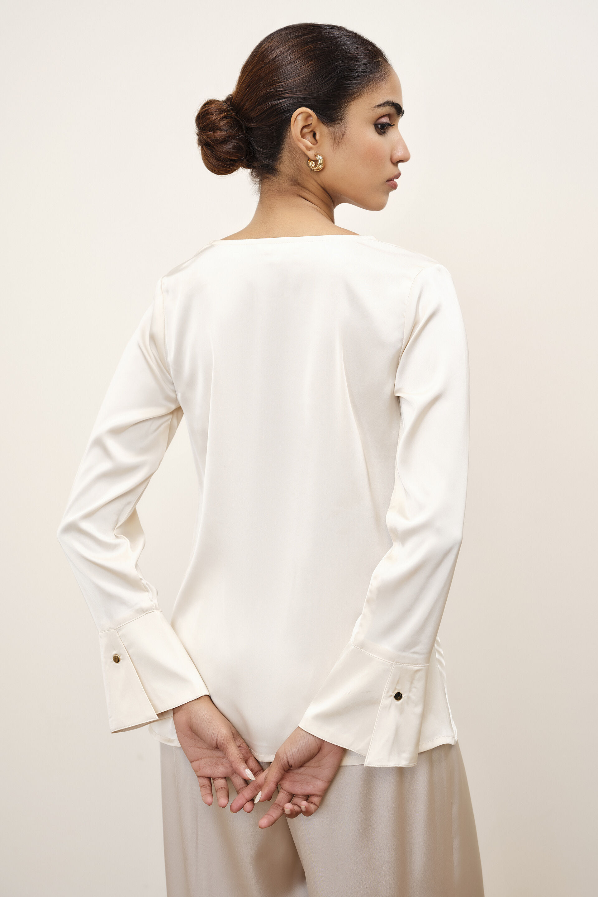 Alvina Cream Top, Cream, image 6