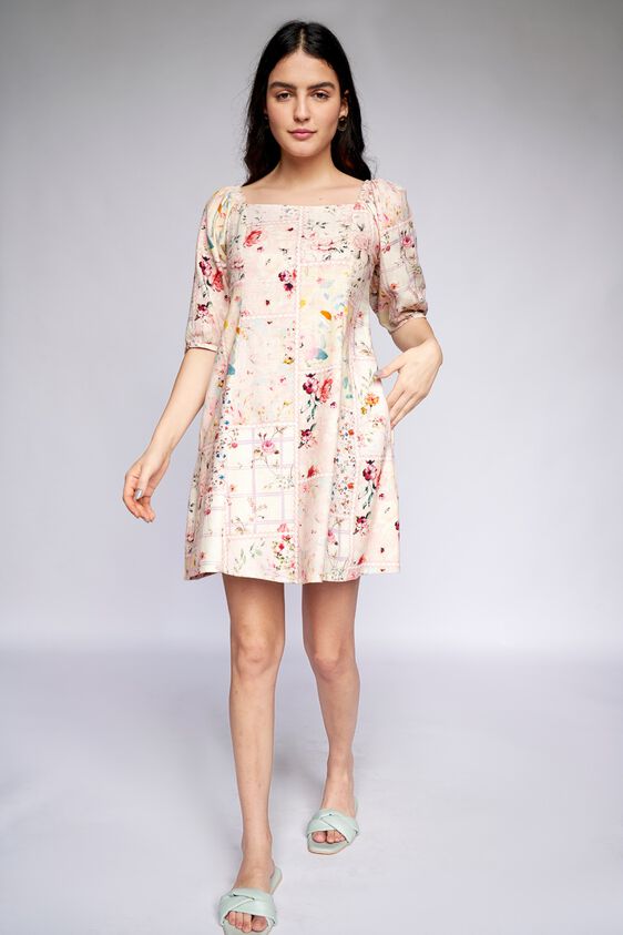 3 - Multi Floral Straight Dress, image 3