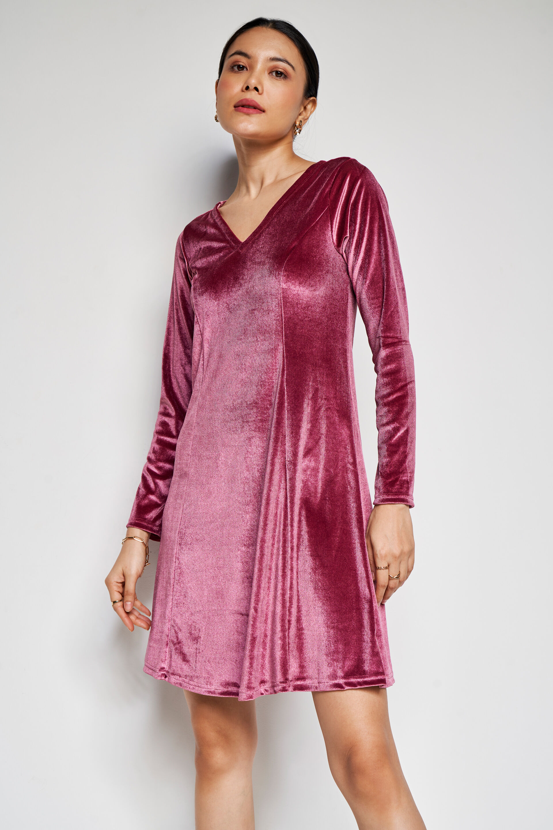 Buttery Fit And Flare Dress, Pink, image 7