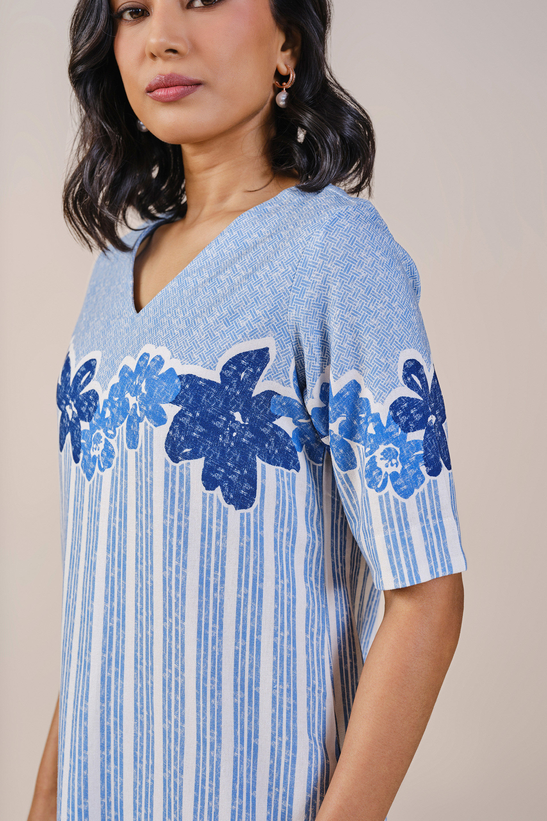 Blueming Viscose Blend Dress, Blue, image 5