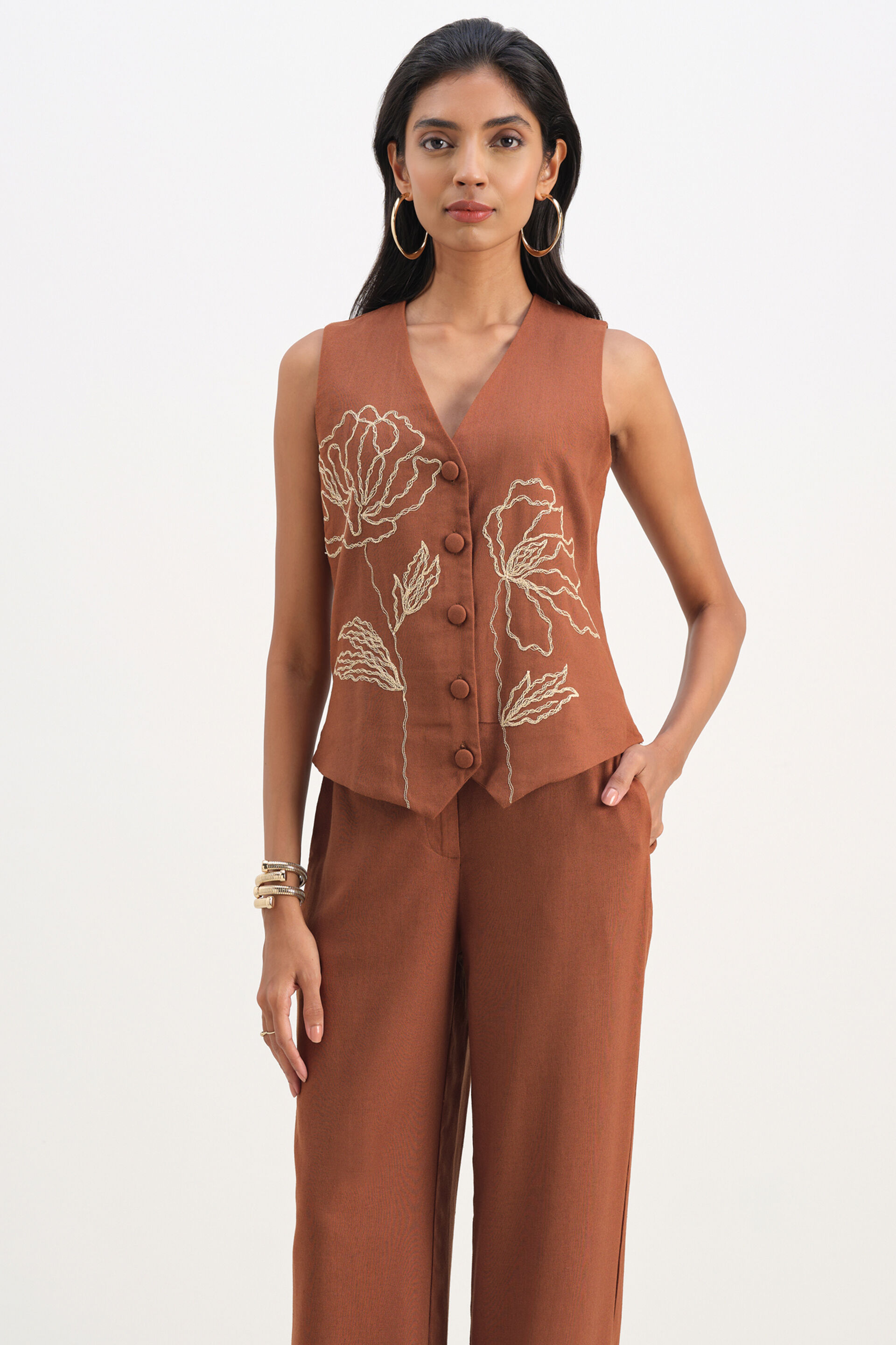 Caramel Crush Brown Co-ord Set, Brown, image 3