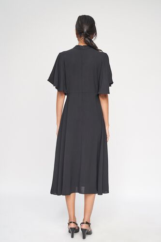 6 - Black Solid Dress, image 6