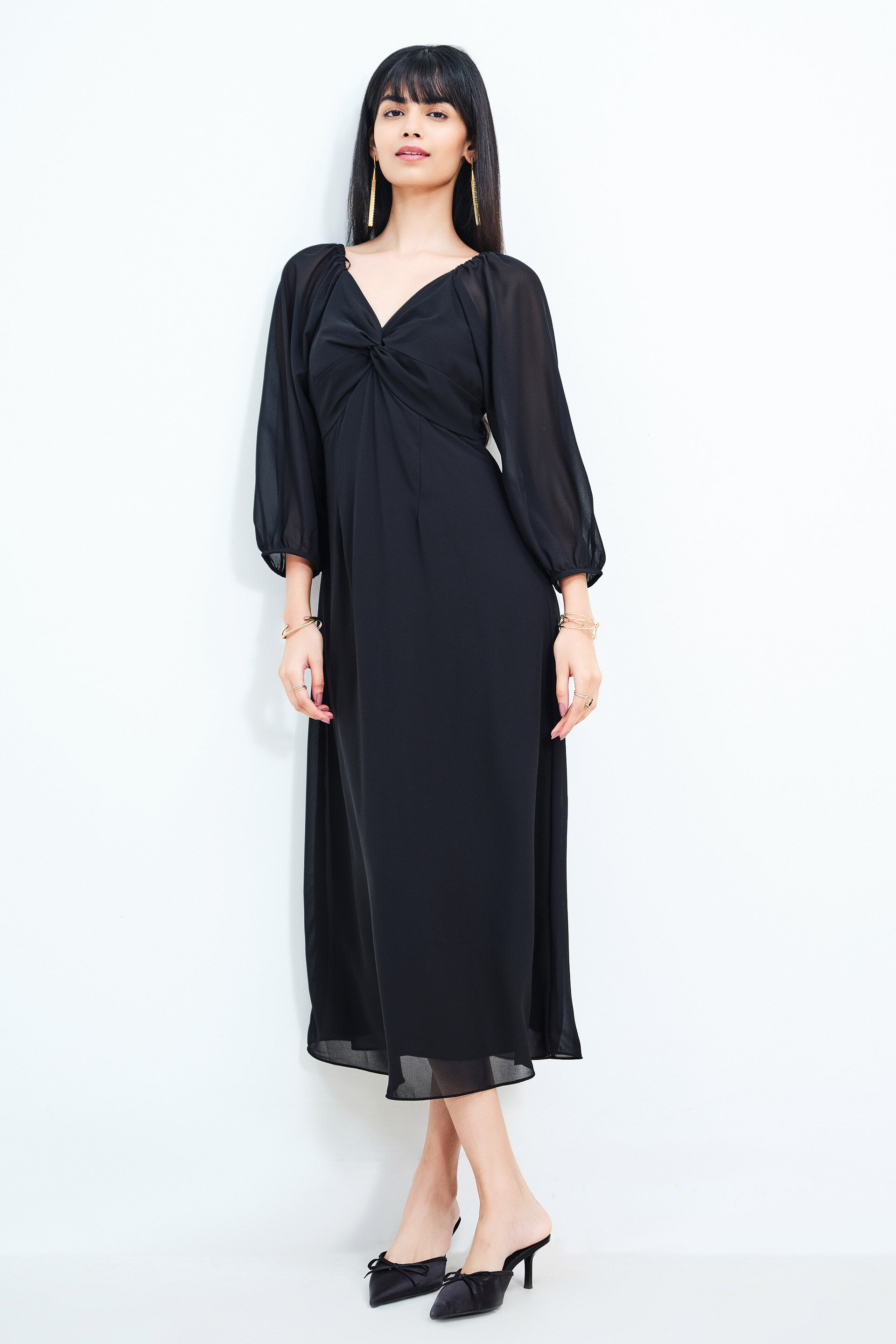 Charm Affair Dress, Black, image 2