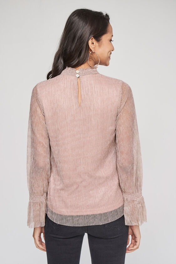 Blush Solid Blouson Top, Blush, image 4