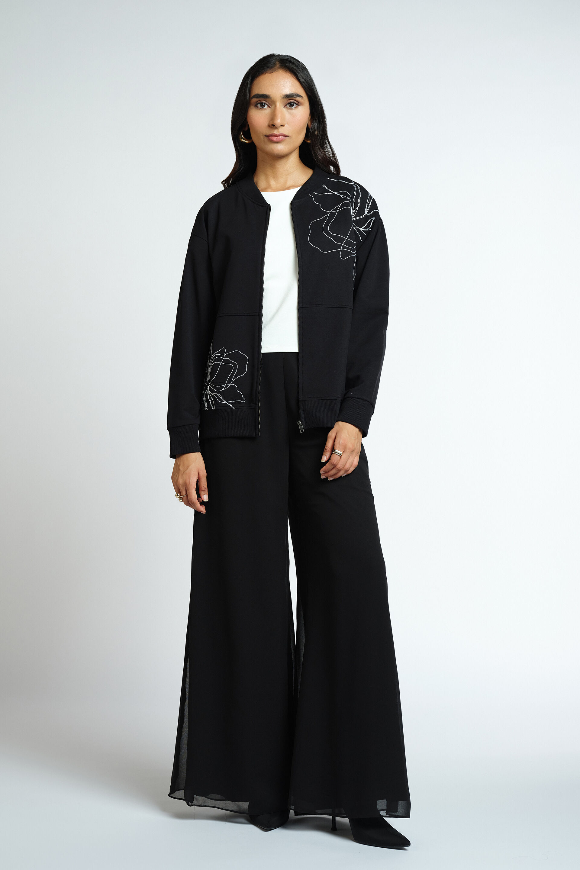 Blair Black Cotton Jacket, Black, image 2