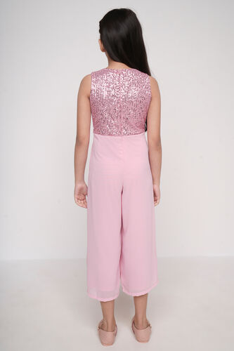 Pink Floral Flared Jumpsuit, Pink, image 5