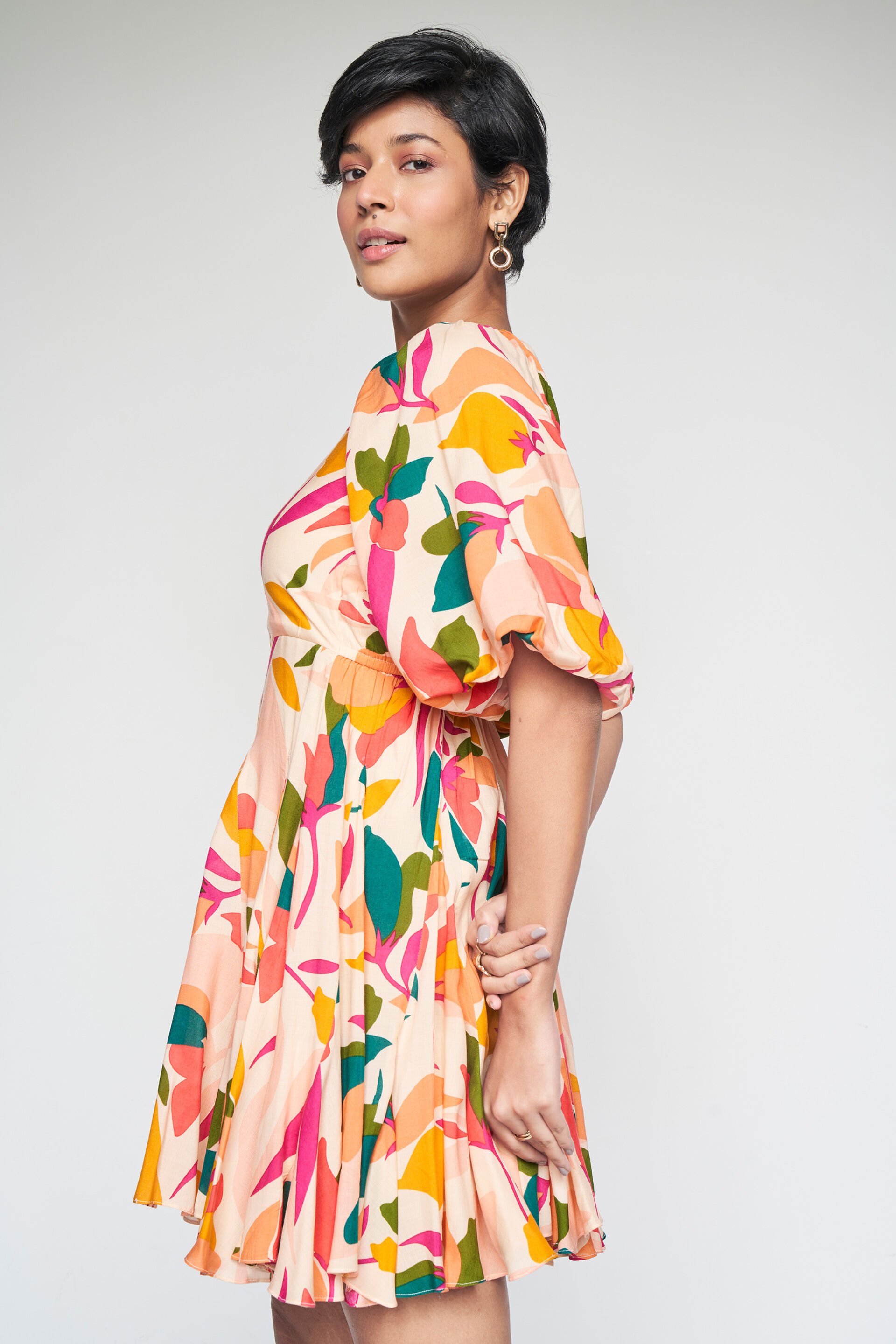 Colour Cascade Dress, Multi Color, image 4