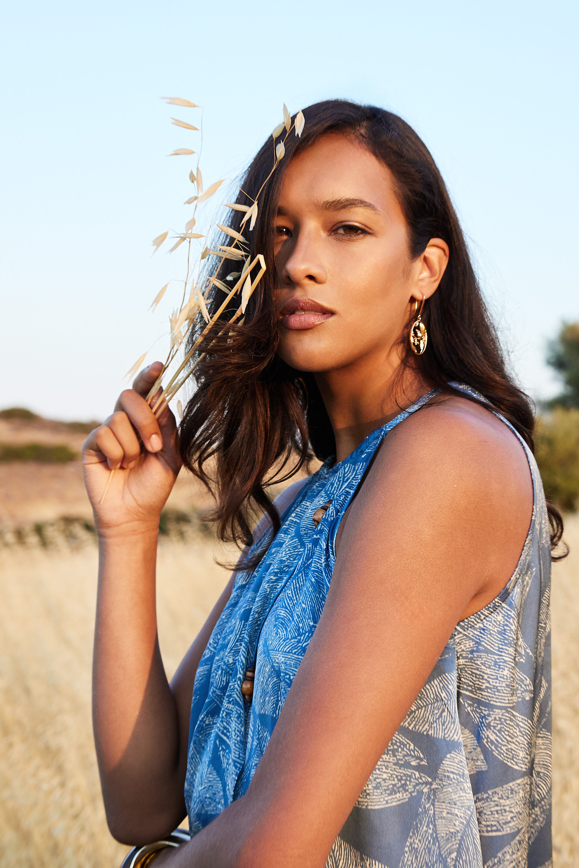 Marina Modal Co-ord Set, Blue, image 5