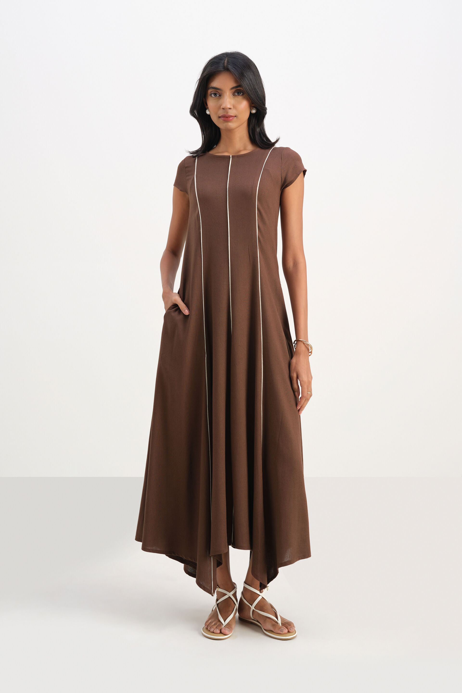 Cocoa Dress, Brown, image 1