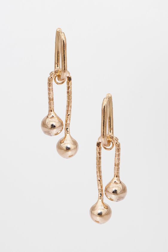 Gold Brass Earring, , image 1