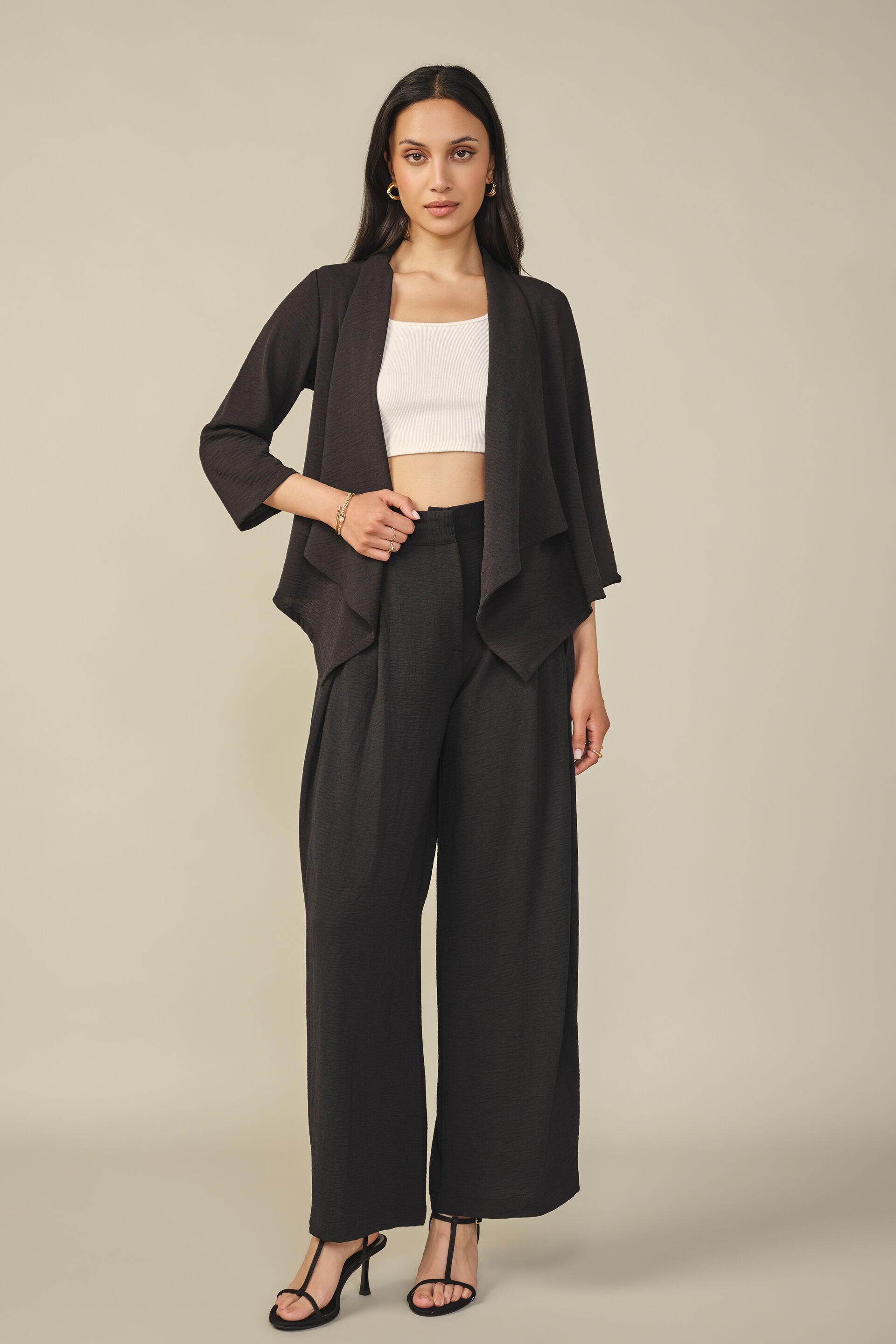 Solid Shrug in Black, Black, image 3