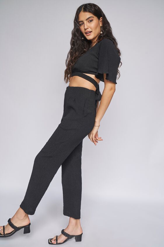 3 - Black Solid Cropped Set, image 3