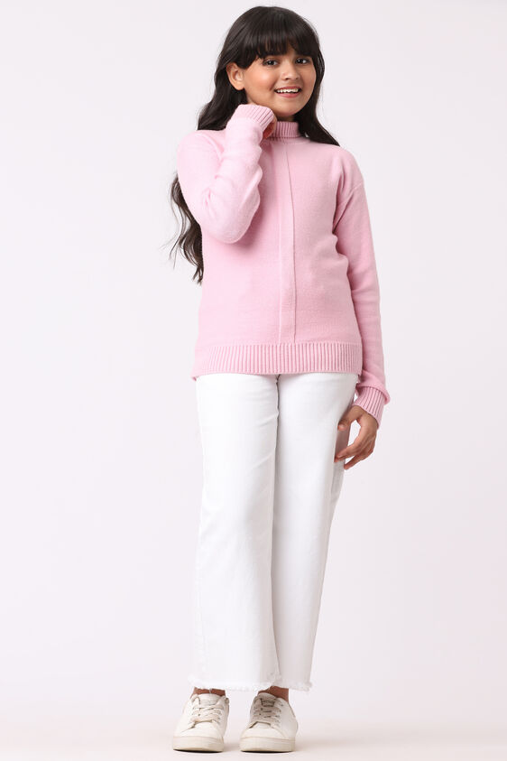 Pink Solid Straight Top, Pink, image 3