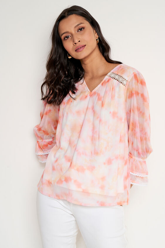 Multi Graphic Straight Top, Multi Color, image 1