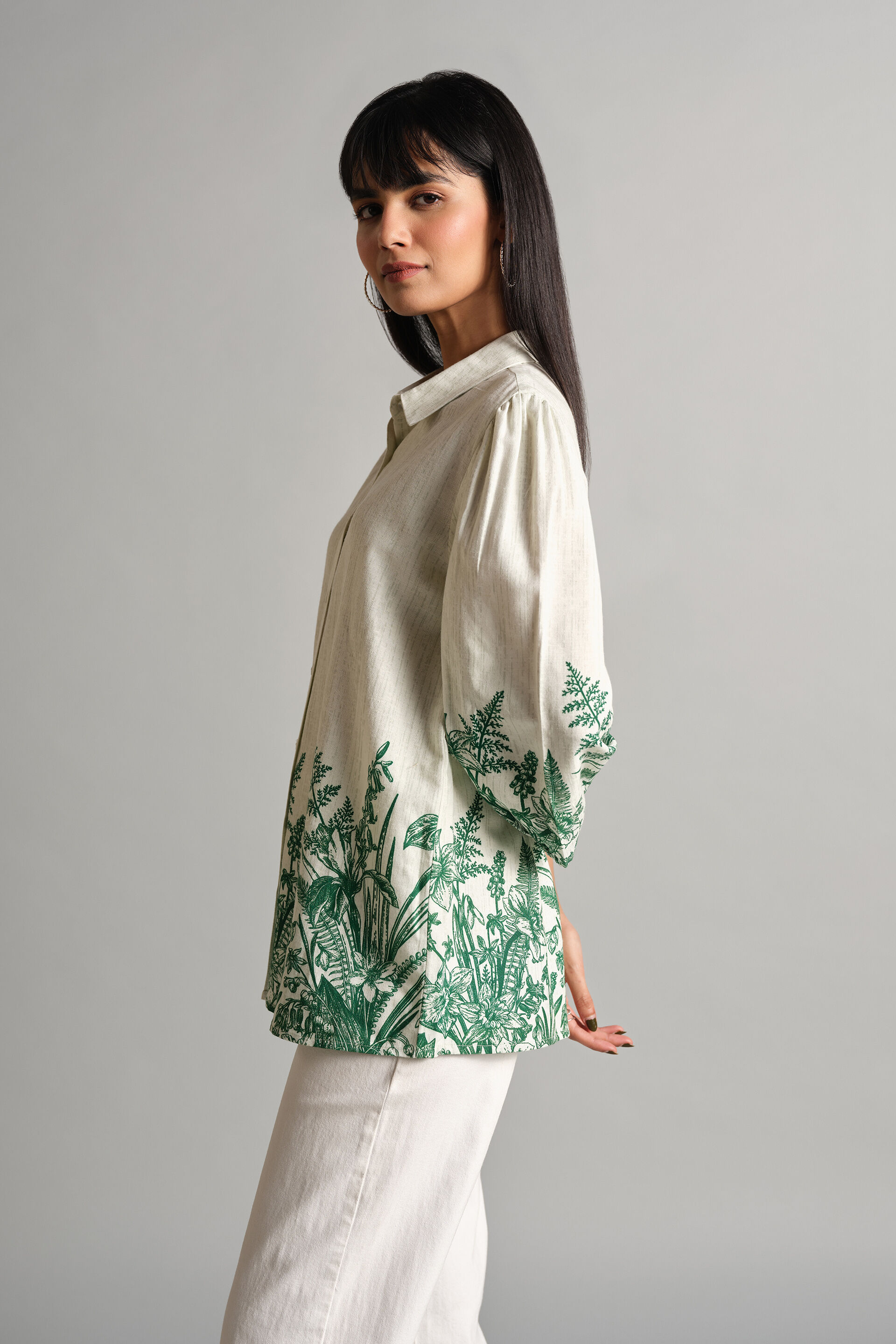 Roselyne Shirt, Cream, image 4