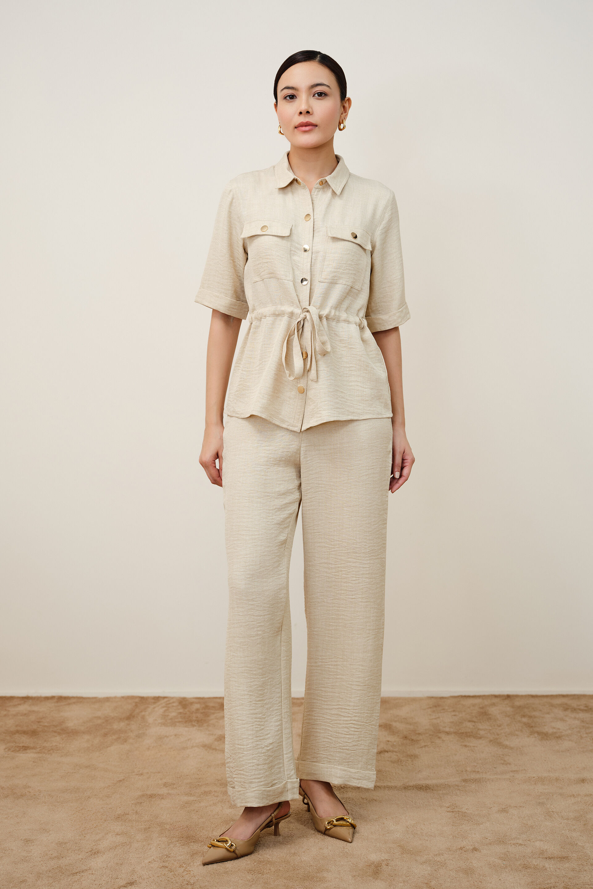 Elin Ecru Shirt, Cream, image 3