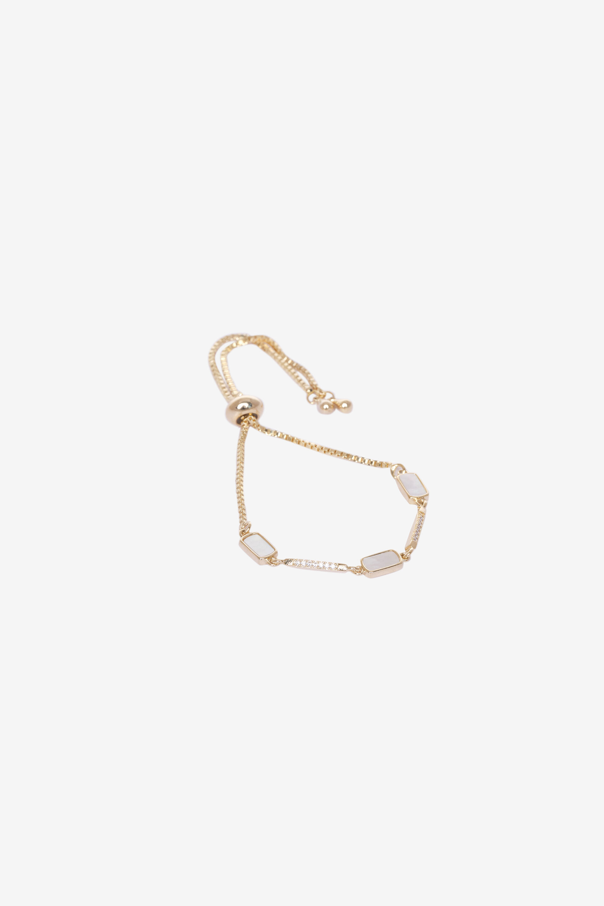 Gold Crystal Adjustable Bracelet