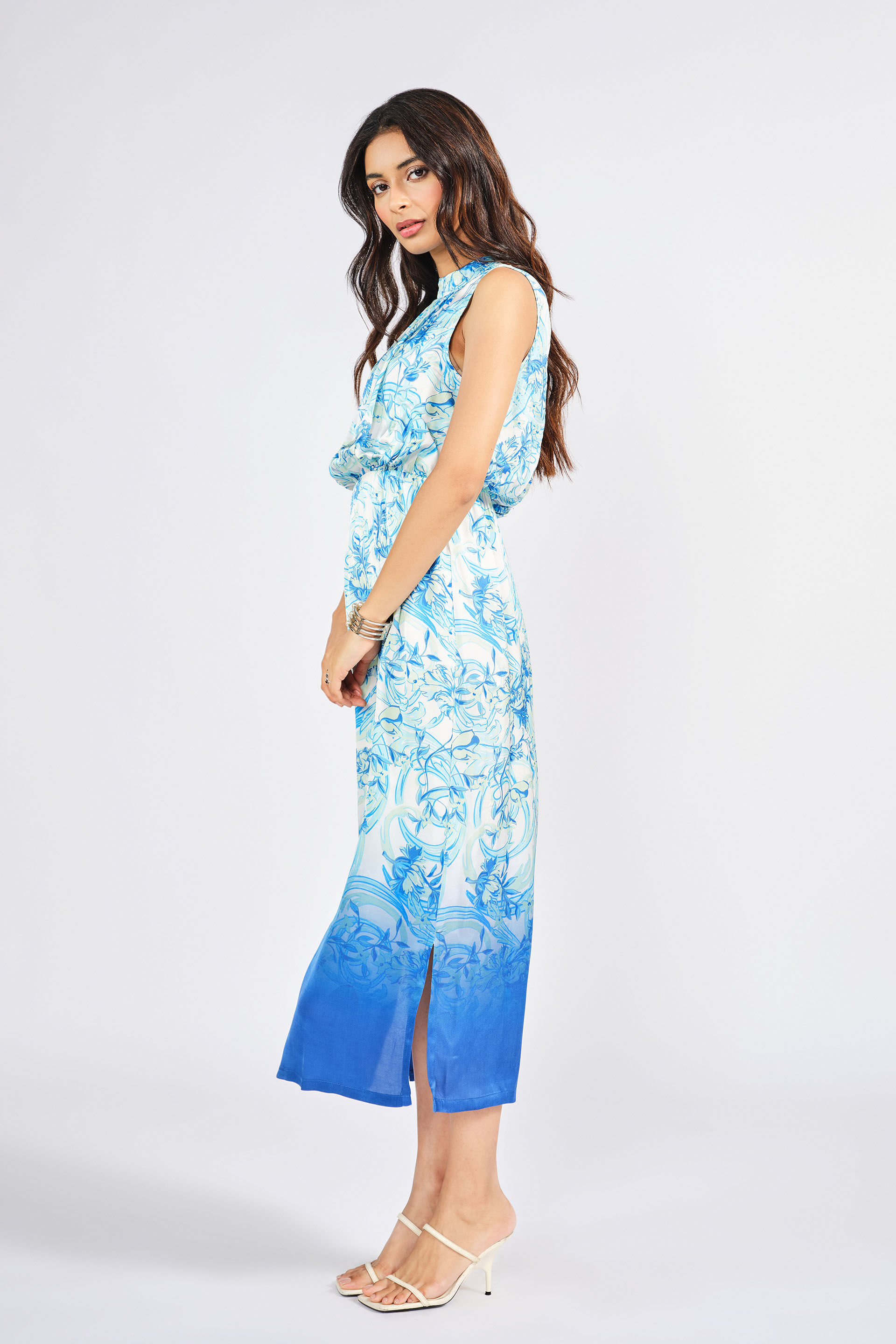 Blue Skies & Daisies Dress, Blue, image 3