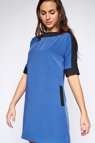 1 - Blue Colorblocked Dress, image 1