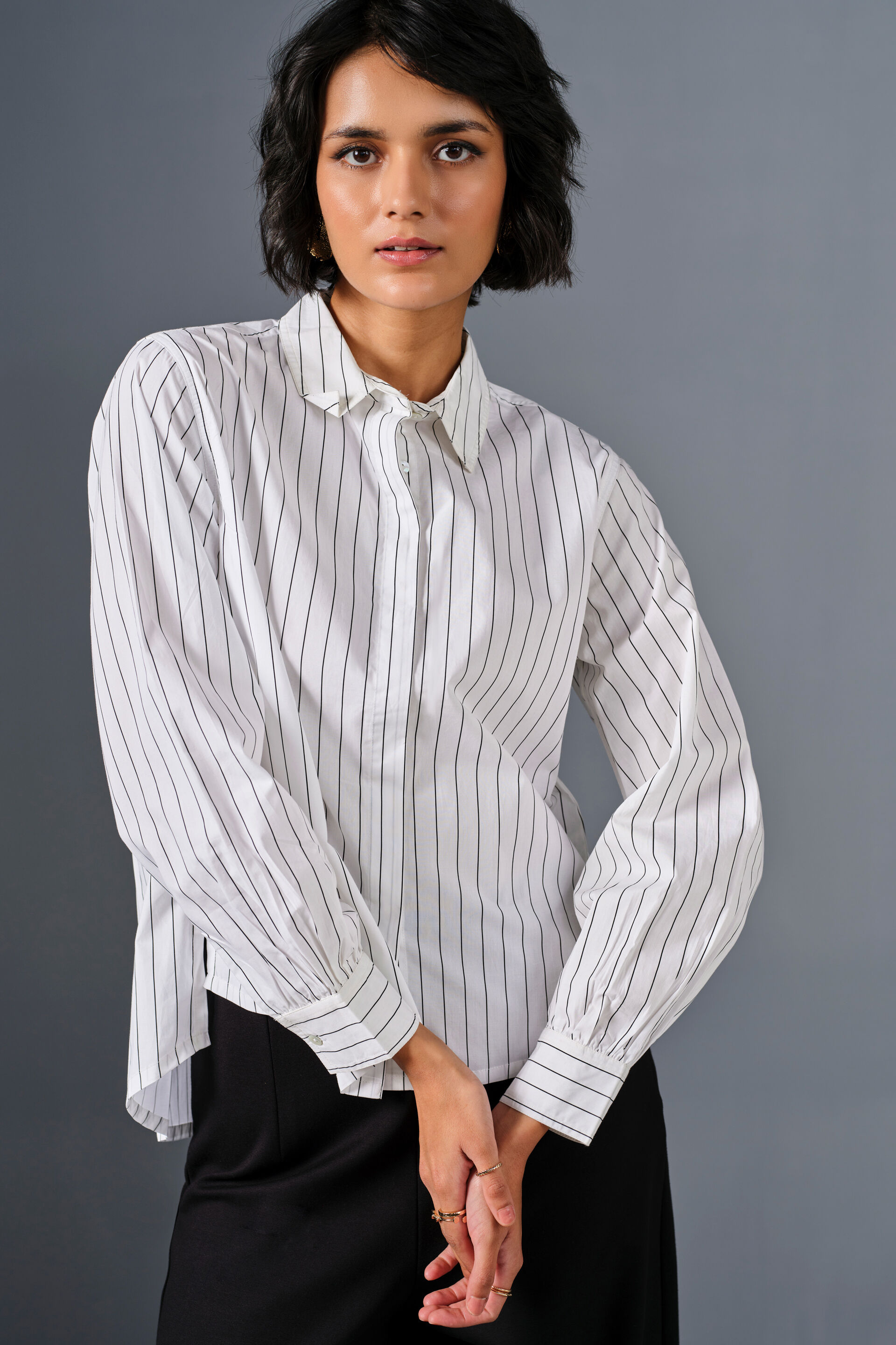 Corp-Core Cotton Shirt, White, image 5