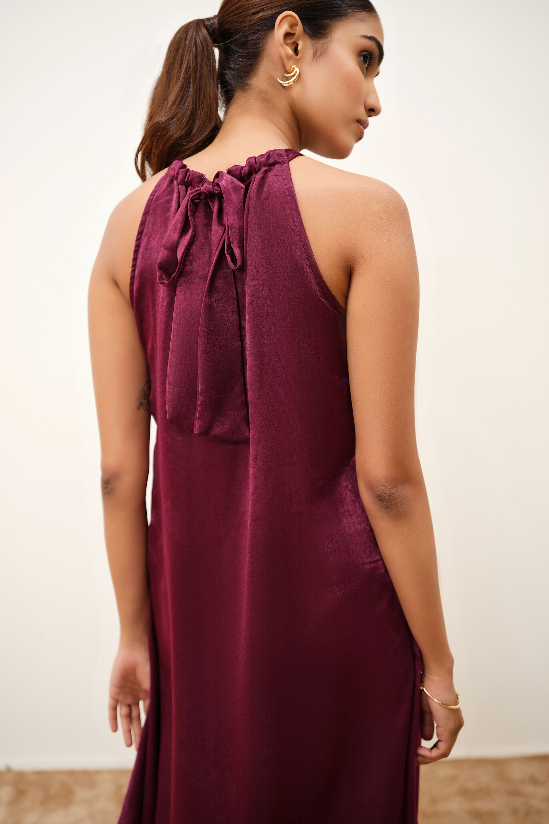 Reeza Wine Co-ord Set, Purple, image 2