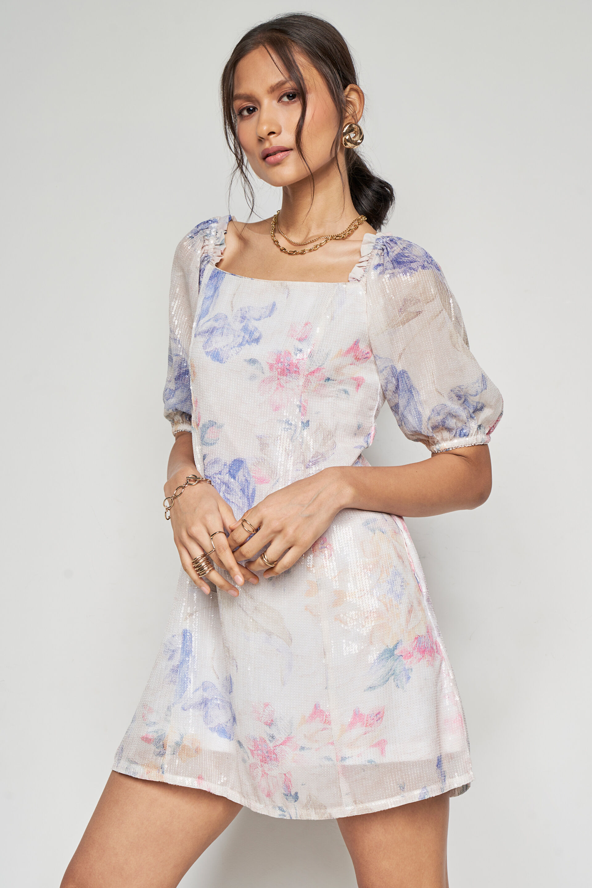 Party Petals Straight Dress, Multi Color, image 2