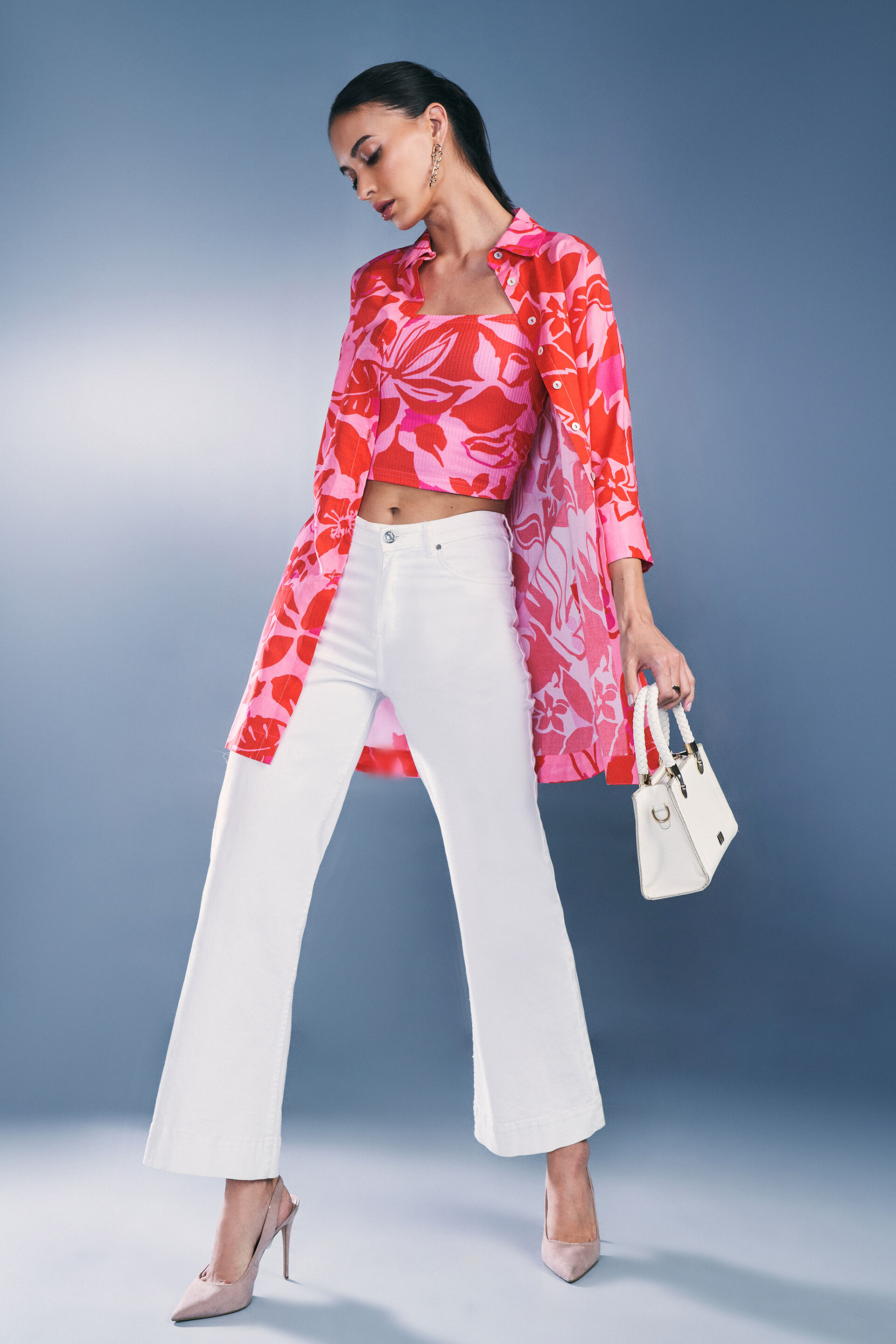 Floral Sunshine Top, Pink, image 2