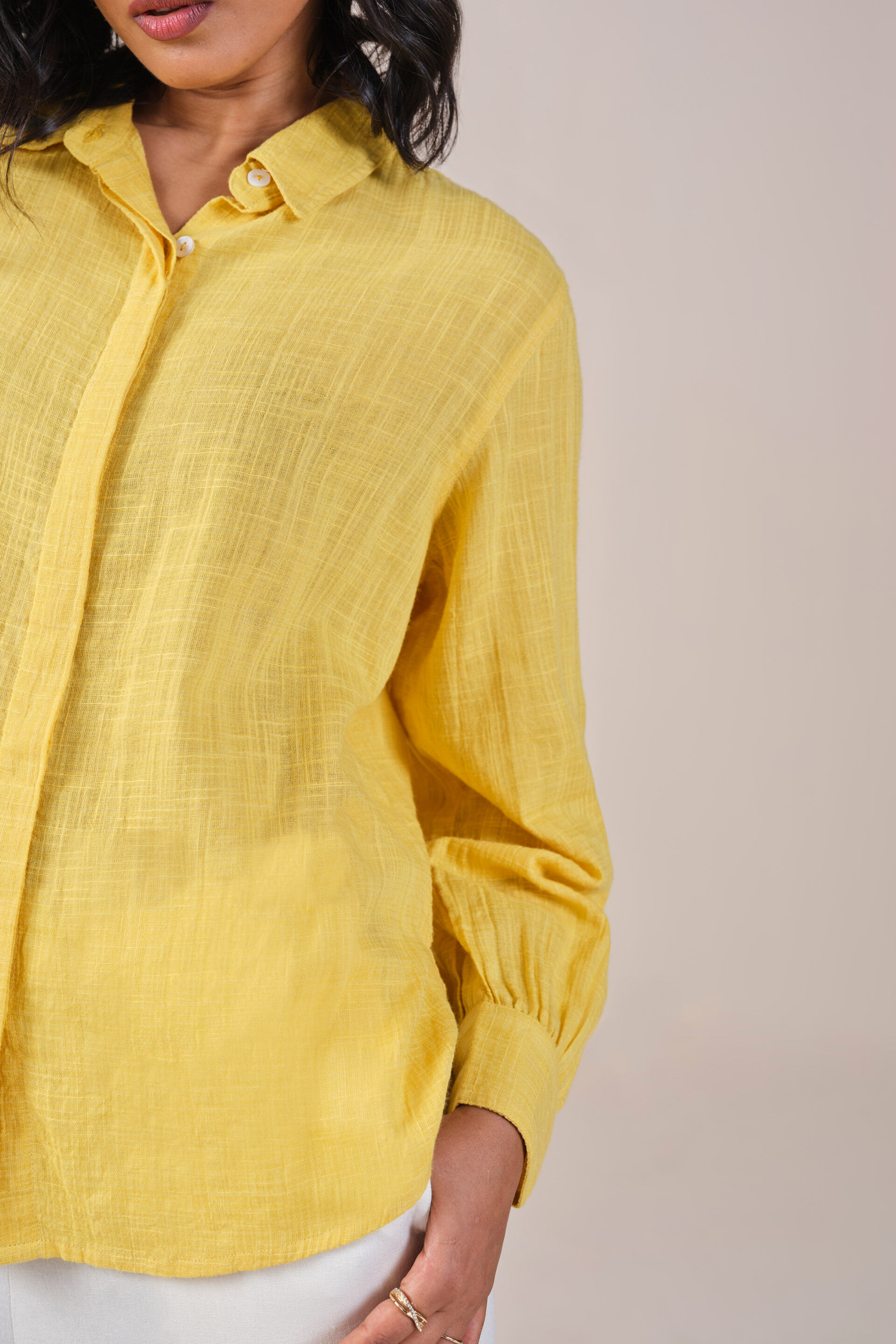 Magnolia Shirt, Yellow, image 8
