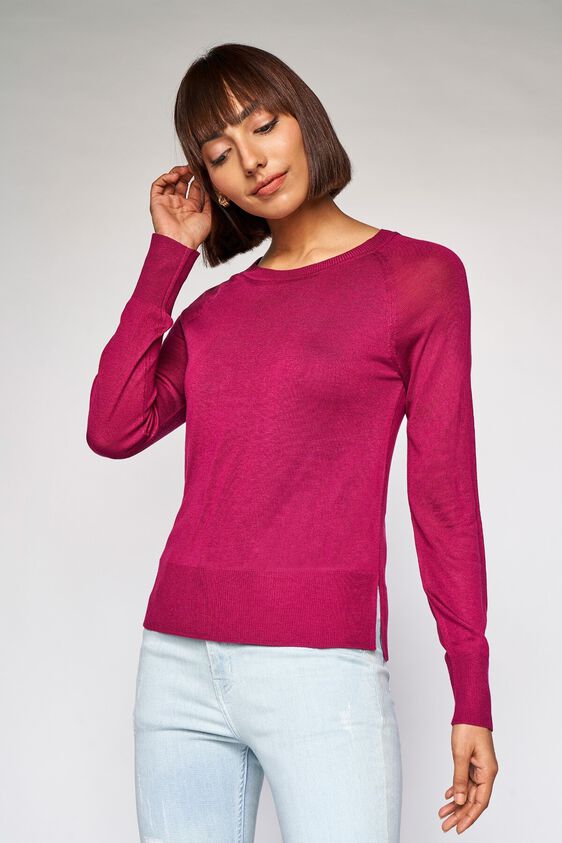 2 - Wine Self Design A-Line Top, image 2