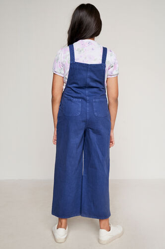 Solid Straight Dungaree, Dark Blue, image 4