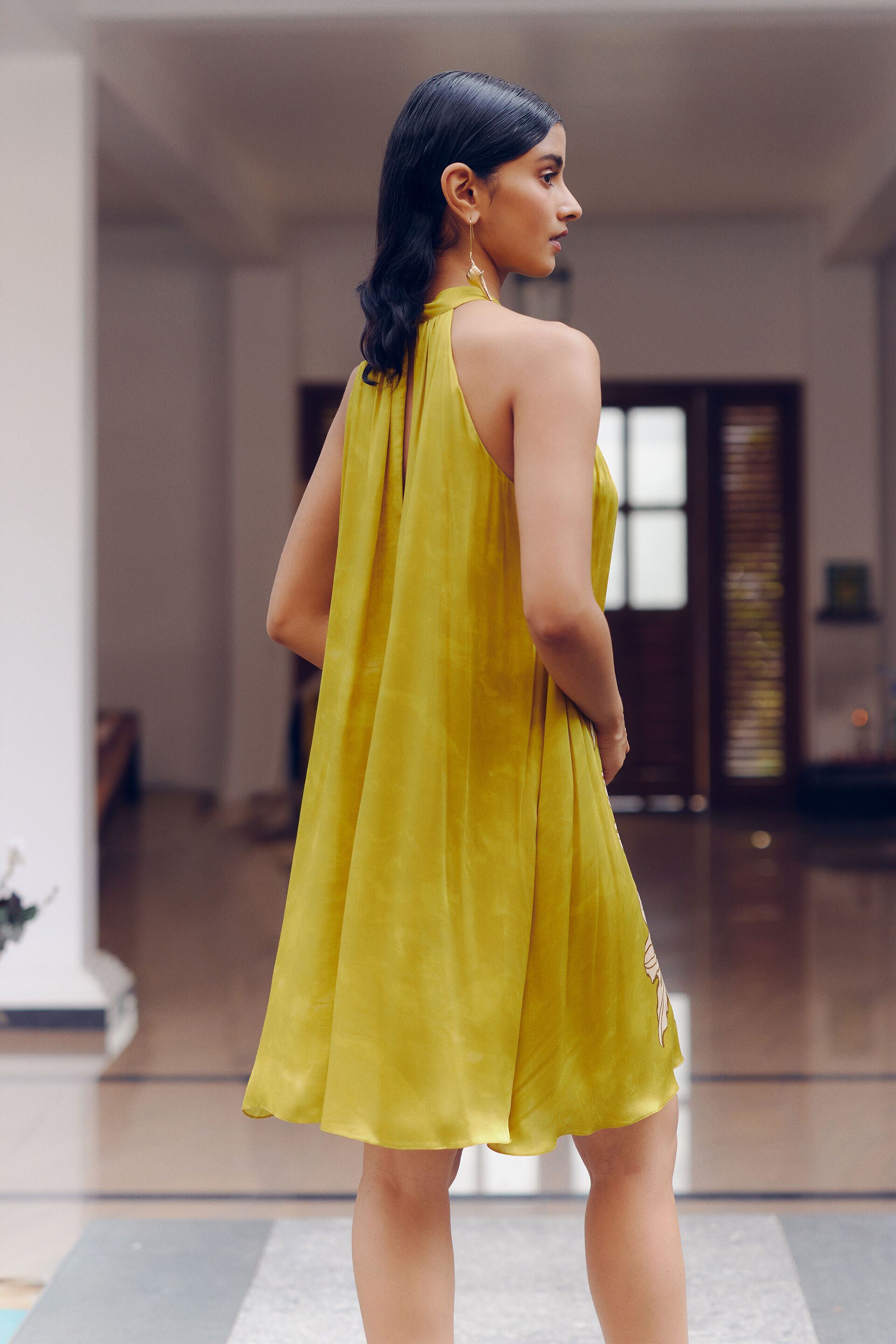 Floribunda Dress, Mustard, image 8