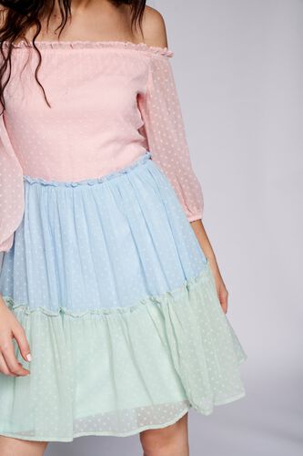 5 - Multi Colorblocked Gathered Dress, image 5