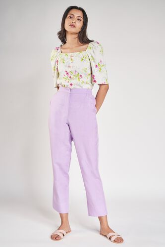 4 - White Floral Printed A-Line Top, image 4
