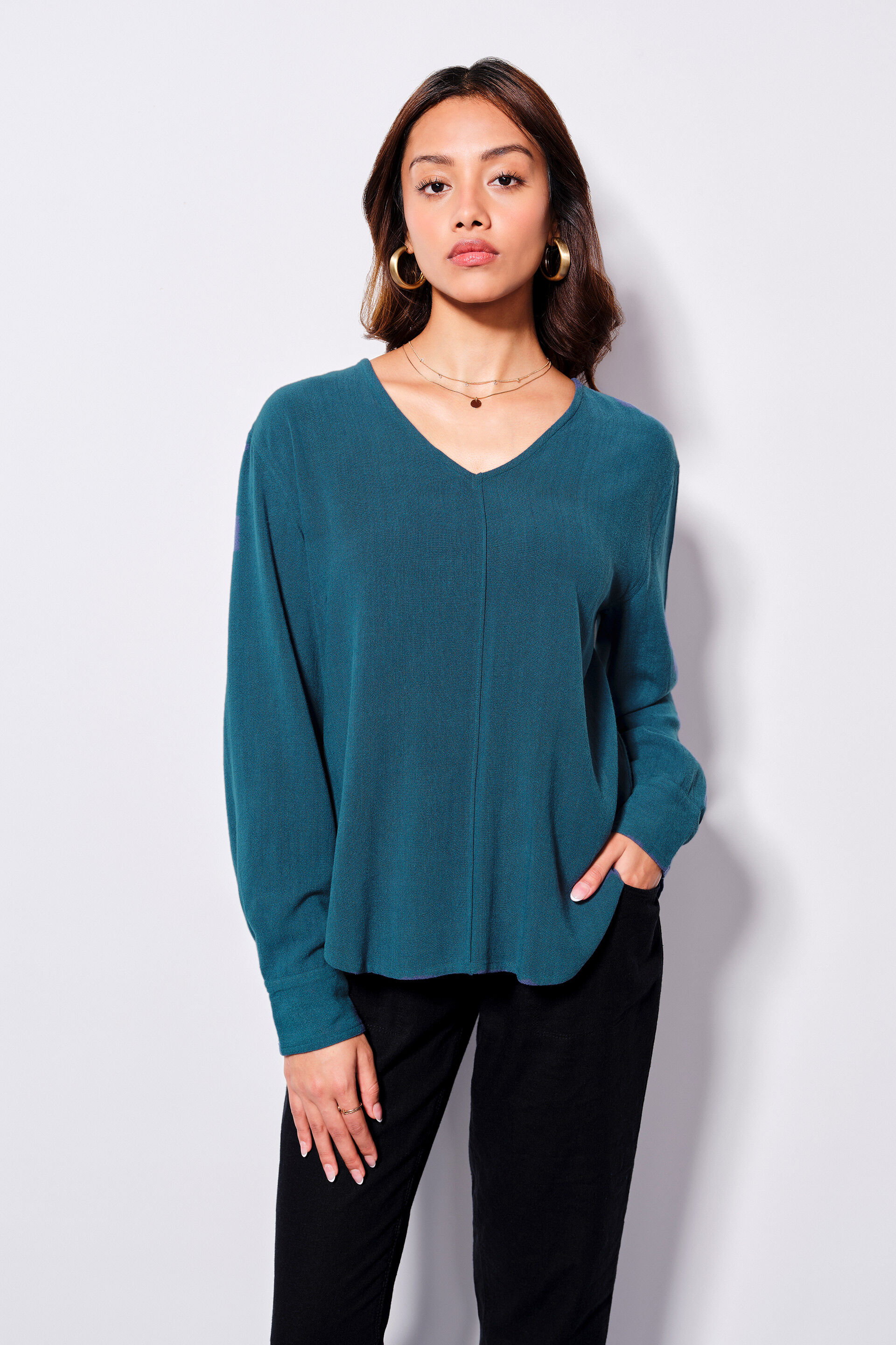 Mystic Teal Top, Teal, image 1