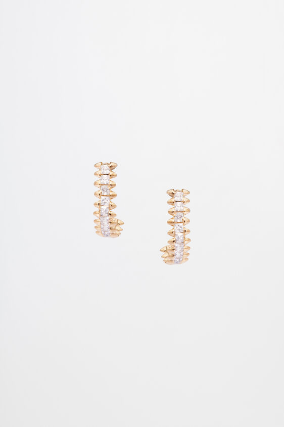 Gold Brass Earring, , image 1