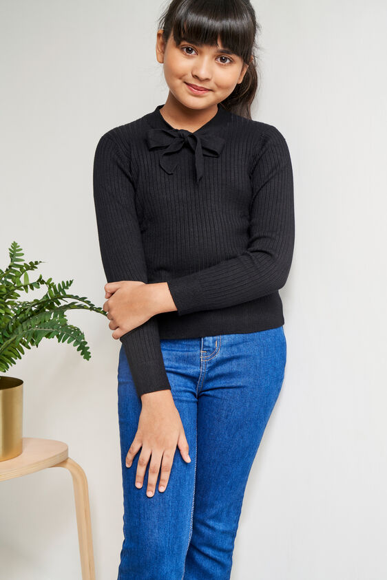 Solid Straight Top, Black, image 4