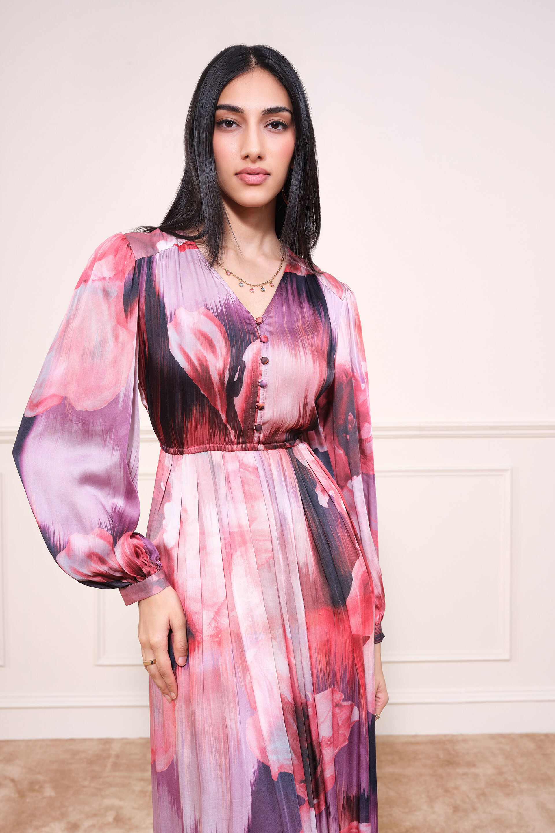 Bloom Bounce Maxi Dress, Wine, image 6