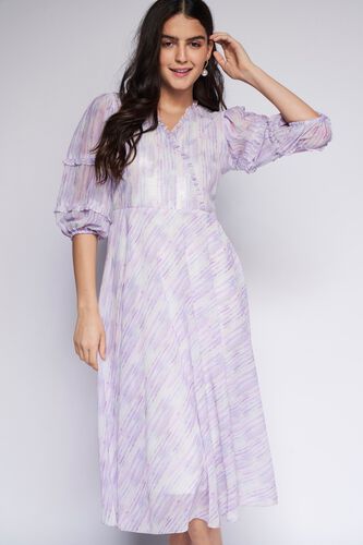 2 - Multi Color Stripes Flared Dress, image 2