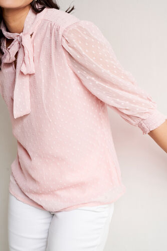 Light Pink Solid Straight Top, Light Pink, image 6