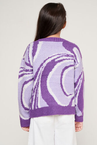 Lilac Abstract Winter Top, Lilac, image 4