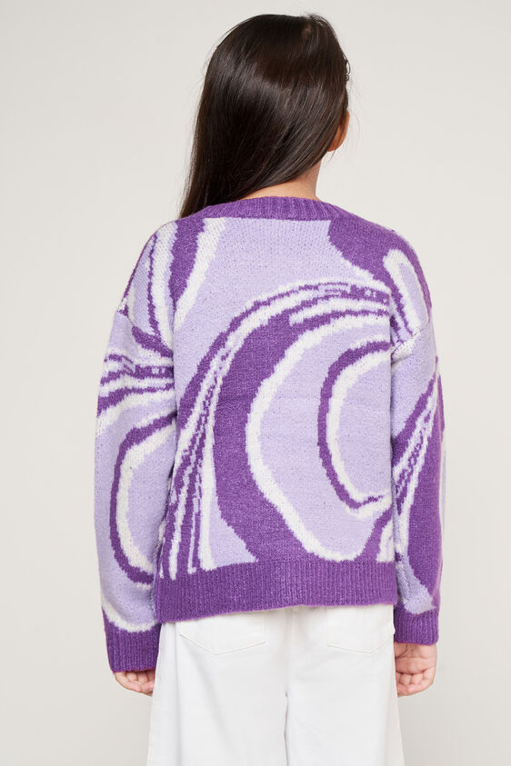 Lilac Abstract Winter Top, Lilac, image 4