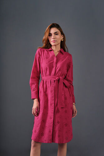 Raspberry Dreams Cotton Dress, Dark Pink, image 5